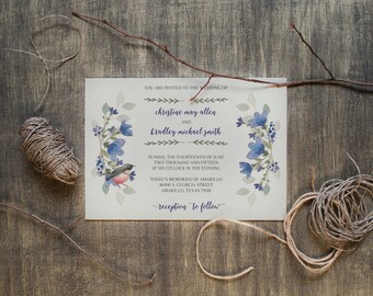 DIY Digital Printable Wedding Invitation