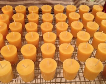 100 Votive beeswax candles