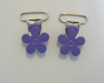 Pacifier clip Lavender flower