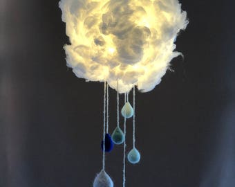 Rain cloud lamp shade