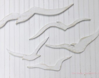 Seagull / Flock of Seagulls / Seagull Wall Art / Wood Seagull / Bird Wall Decor