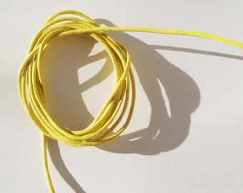 Yellow 2mm thick cotton cord