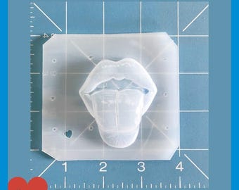 Jody's Sexy Lips with Tongue Out handmade Plastic Mold