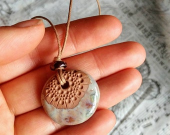Essential Oil Necklace/ Terracotta Necklace / Essential Oil Necklace/ Personal Diffuser