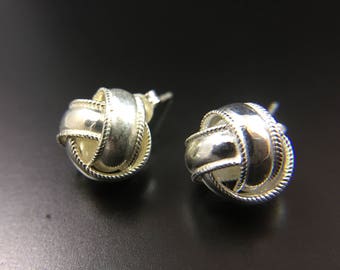 Sterling silver post earrings