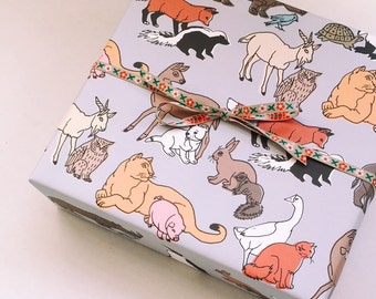 Unlikely Friends Wrapping Paper Sheet