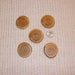5 Wood Buttons from Wild Cherry Tree Branch, 1 7/8" Handcrafted Primitive Rustic, Knitting, Crochet, Crafts, Fiber Art Embellishments