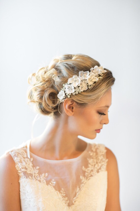 Image for wedding hair with headband