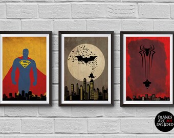 Superman wall art | Etsy
