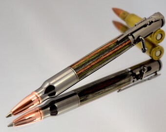 Bullet Pen, Bolt Action Pen, Gifts for Men, Gifts for Hunter, Gifts for Him, Gifts for Husband, Wooden Pen, Wood Pen, Birthday Gift,