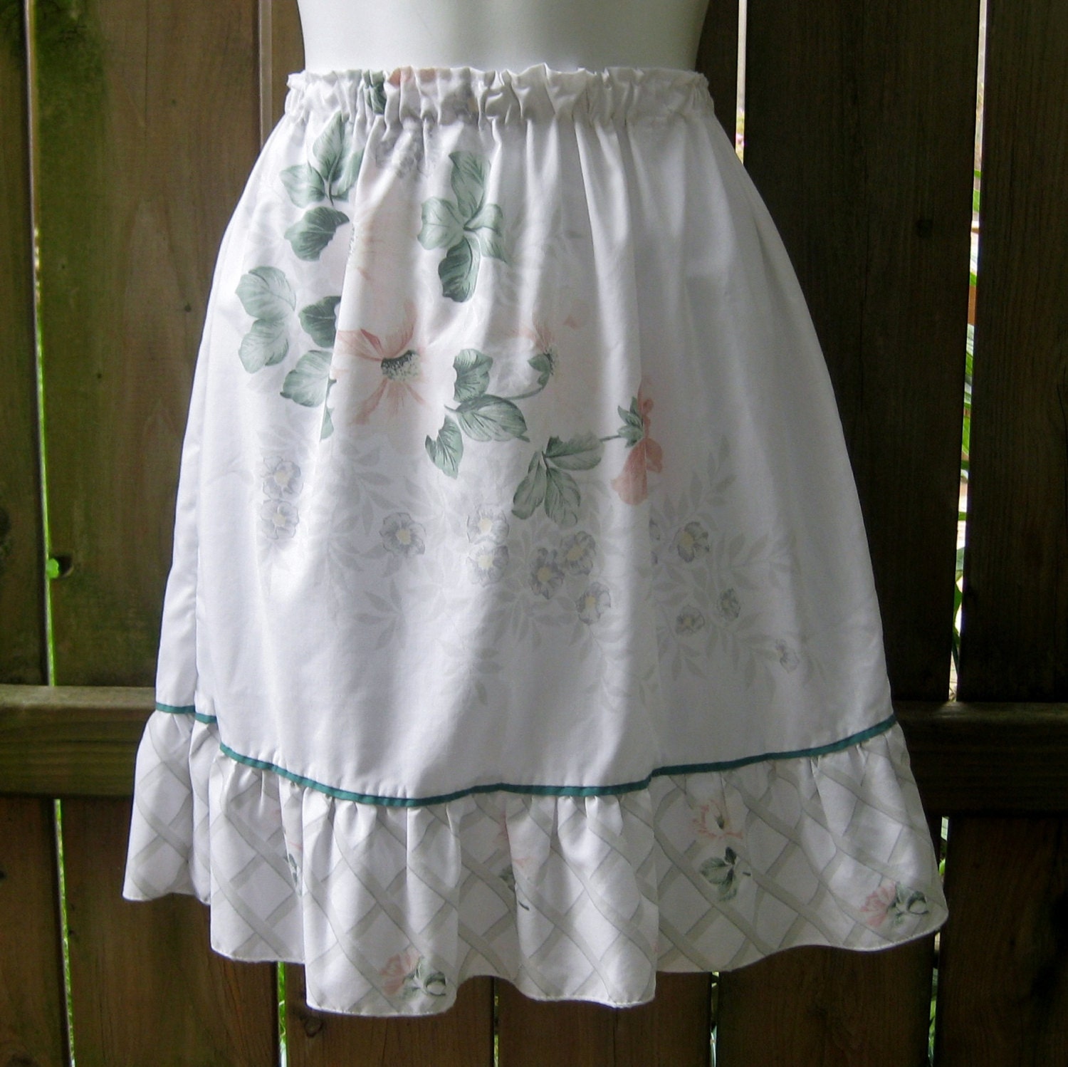 Girls Skirt Size 10 Upcycled Pillowcase Skirt Girls Skirt