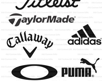 GOLF, Titleist, Taylormade, Callaway, Adidas, Oakley, Decal, Monogram Decal, Vinyl, Permanent Decal, Vinyl Sticker, Window Decal, Bumper