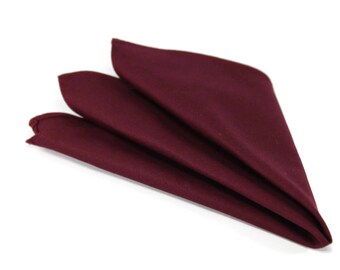 Wine/Maroon pocket squares for boys and men. Ring bearer pocket squares. Groom pocket square. groomsmen pocket squares.