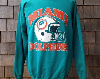 80s vintage Miami Dolphins sweatshirt by Trench - Large / XL