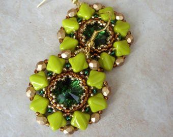 Sophia earrings beading pattern