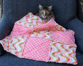 Cat Blanket, Pink Cat Bed, Pet Bedding, Pet Couch Cover, Pet Accessories, Pet Supplies, Small Dog Blanket, Pet Blanket, Washable Cat Blanket
