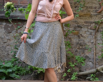 PDF sewing Pattern skirt Swing easy PDF File with E-Book Sewing instructions