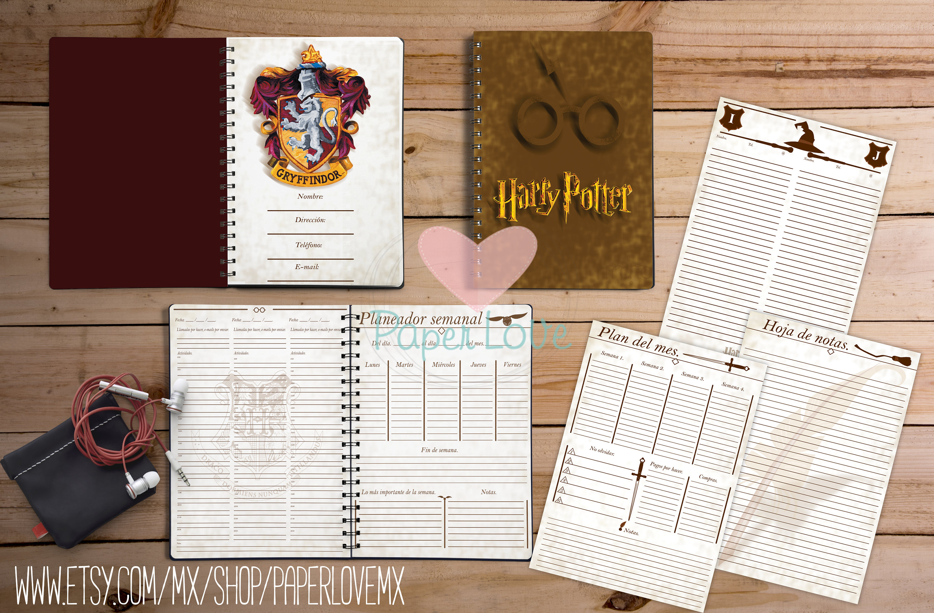 Agenda Planner Harry Potter para Imprimir printable PDF