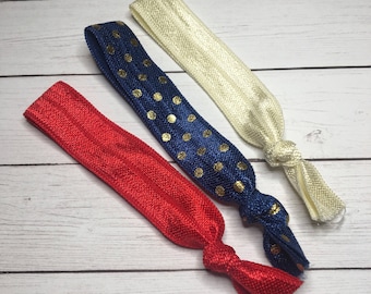 Hair Elastics Assortment set of 3