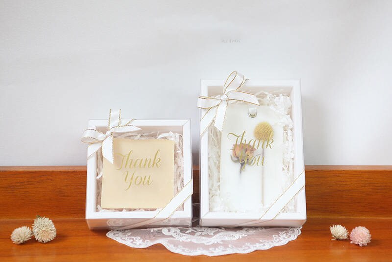 10 white boxes with clear sleeve lidssoap boxescandy