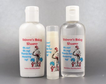 Persoanlized. Dr Seuss. Cat in the Hat. 1oz lotion/sanitizer/lip balm