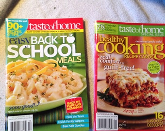 Back to School, Healthy Cooking Recipes (2), pre-owned. Estate.