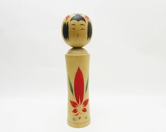 Vintage Kokeshi Doll.Naruko Traditional.by Shouichi Ito.Japanese FolkArt.242mm.#dk332