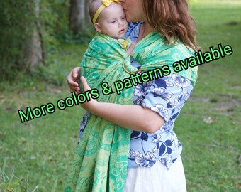 Custom: Woven Cotton Jacquard ring sling- BCIA member CPSIA complaint