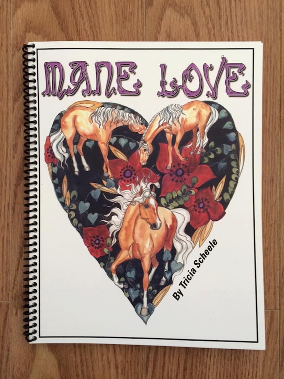 Valentine Horse coloring book