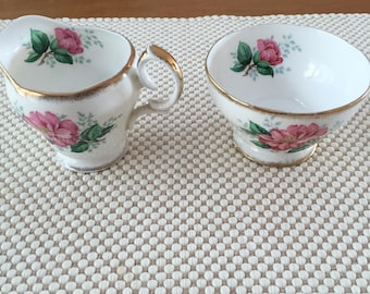 Queen Anne cream and sugar set
