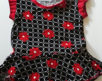 Peplum top with bloomers to match