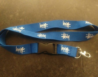 STUSSY Lanyard Blue with White Print High Quality