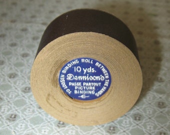 Dennison's Gummed Passe Partout Picture Binding Roll Ten Yards Brown