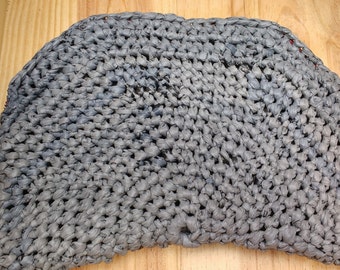 Gray recycled plastic handbag