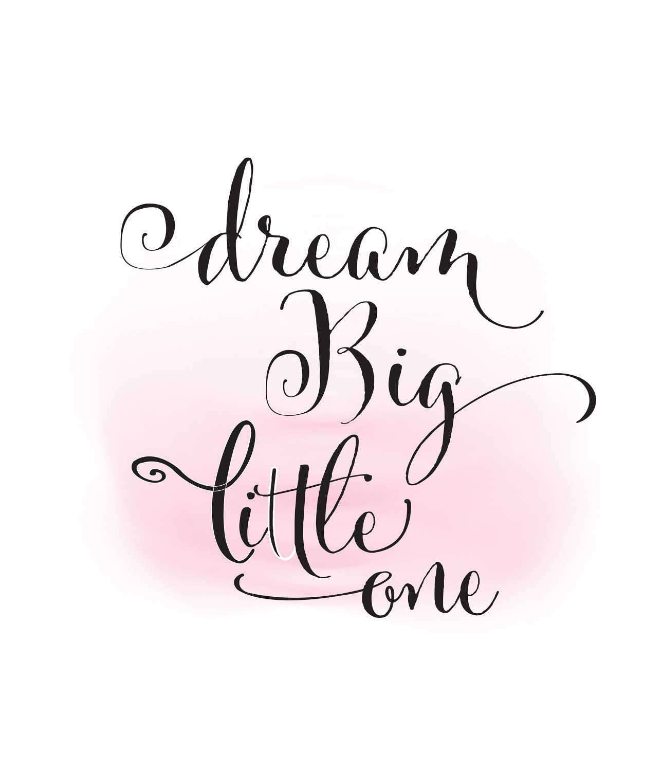 Download Dream big little one clipart baby girl Quote Word Art