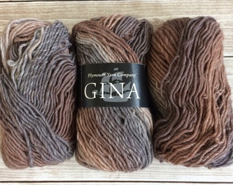 Plymouth Yarn, GINA, Lot of 3 skeins, 04
