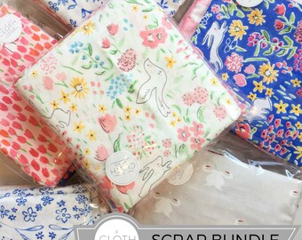 Sommer Fabric Scrap Bag - 1 lb. Michael Miller fabric scrap bundle Cotton Fabric Scrap Pack quilting fabric stash quilting cotton