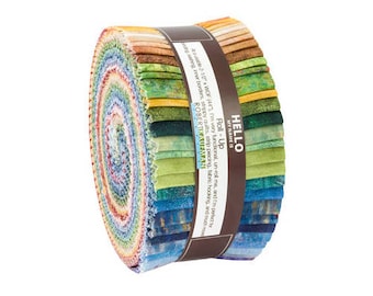 Pre-Order Robert Kaufaman Renoir Roll Up 2.5" Precut Fabric Quilting Strips Jelly Roll Studio RK RU-761-40