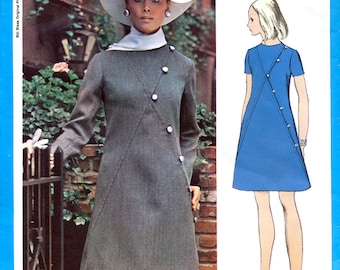 Vogue Americana 2257 Vintage 60s Sewing Pattern for Misses' Dress by Designer Bill Blass - Uncut - Size 12