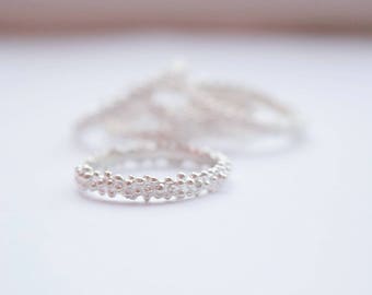 airy silver ring, free shipping, decorations