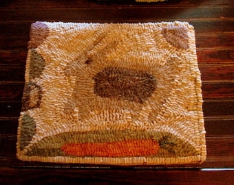 Quick As A Bunny Primitive Rug