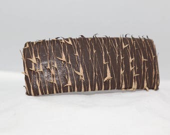 Handcrafted Leather Hair Barrette