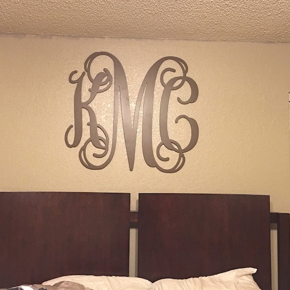 big monogram wall article Wooden Monogram Wall Hanging Letters Extra Large Wood