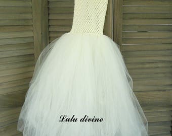 Ivory tulle princess dress, size 4t