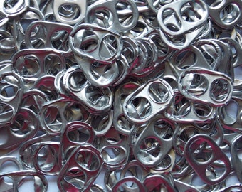 100 pull tabs for craft making - ready to ship
