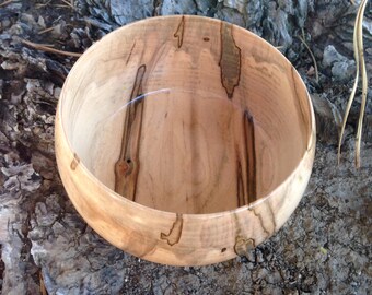 Handmade Wood Decorative Bowl in Ambrosia Maple