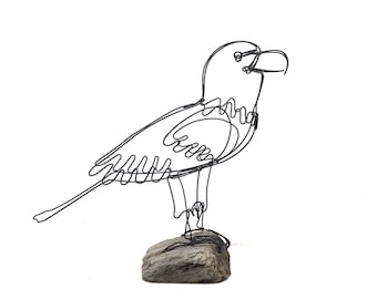 Eagle Wire Sculpture, Bird Wire Art, Minimal Art Design, 584238562