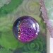 Round cabochons fused Dichroic, colorful, 14 x 6 mm glass dishes
