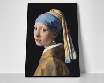 Girl Pearl Earring Poster or Canvas