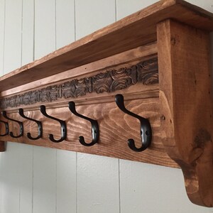 Wood coat rack | Etsy